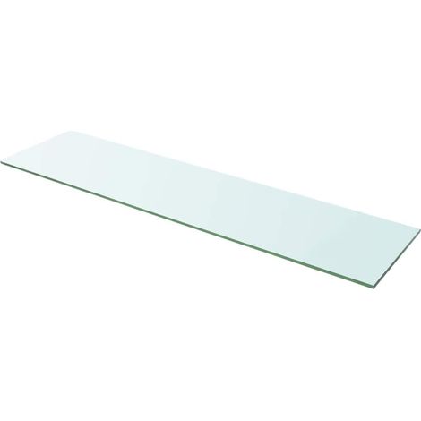 Mensola in Vetro Trasparente 100x25 cm vidaXL