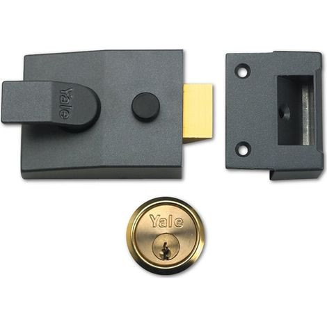 Deadlock Verrou Laiton Cylindre 60 mm boîte (1/2)