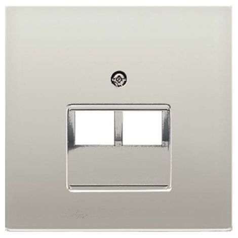 Doppia copertura per telefono o presa dati RJ11-RJ45 ALUMINIUM JUNG AL 2969-2 UA
