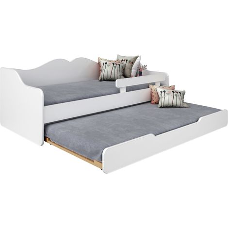 BELLA2 Kinder-Doppelbett 180x80 weiß