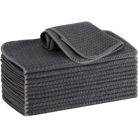 Mikrofasertücher Barista Spültuch Fusselfrei 20x20 Grau 12 (1/5)
