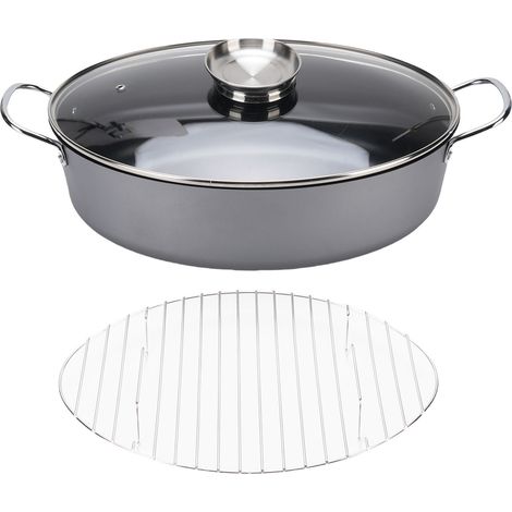 Marmite à vapeur multifonctionnelle pour poisson, grand cuiseur ovale en acier au carbone antiadhésif pour la maison (1/5)