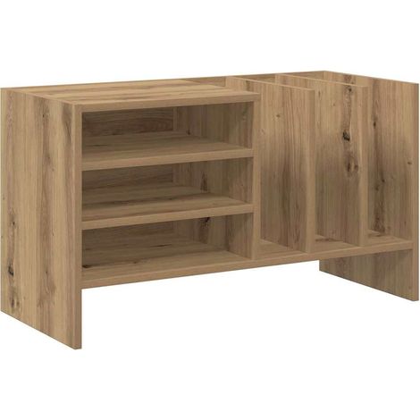 Maison Exclusive - Mobile porta vinili Rovere artigianale 78.5 x 35 x 45 cm