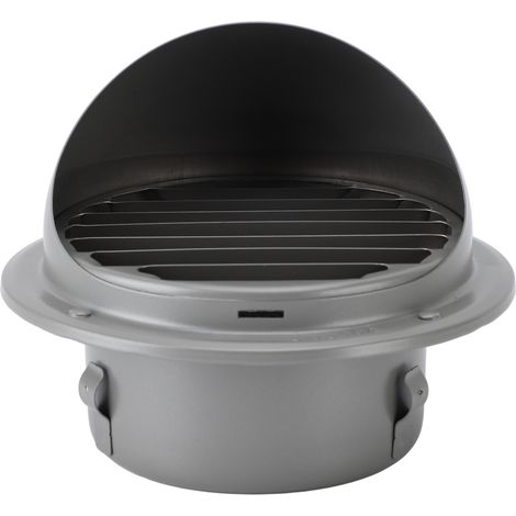 Griglia di ventilazione in acciaio inox, copertura di ventilazione versatile e resistente alle intemperie con lamelle rotonde, per casa e bagno. (1/5)