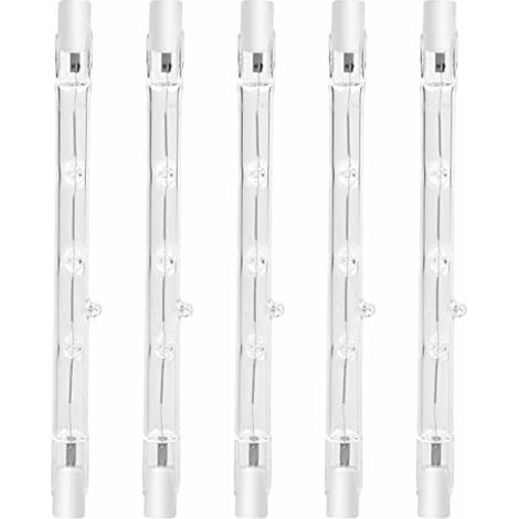 Ampoule Halogène R7s - 100 W - 118 mm - 2800 K - Dimmable - AC 220-240 V - Éclairage Localisé - 5 Pièces (1/5)