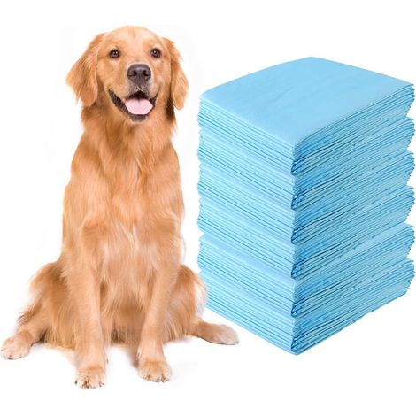COSTWAY Trainingsunterlagen Hunde, Auslaufsicheres 5-lagiges Design, Welpenunterlagen Puppy-Pads, Hygieneunterlagen Einwegpads PIPI-Pads, Trainingspads Welpen (100 Stück 75x90cm) (1/5)