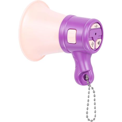 Mini Mégaphone avec Enregistrement et Lecture en Boucle, Haut-Parleur Portable pour événements en Plein Air, école, Sport, Vente – Comprend Batterie et Chaîne (Jouet) (1/5)