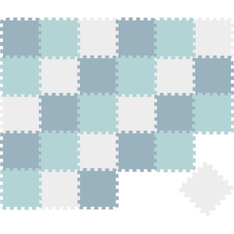 27 Pièces Tapis de Sol Bébé - 30x30 Dalles en Mousse EVA - Carrés Puzzle Enfant (1/5)