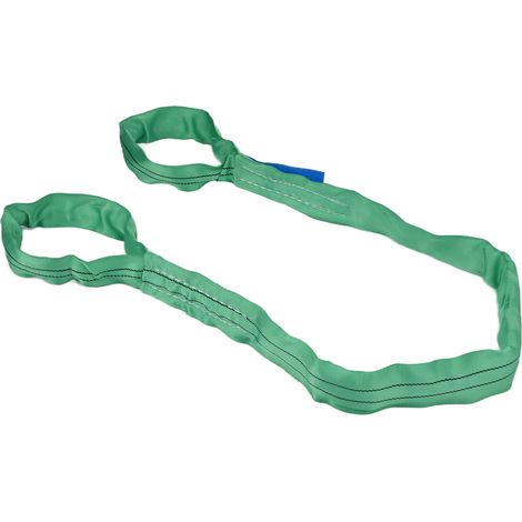 2-Tonnen-Hochleistungs-PES-Hebeschlinge, Doppelhakengurt, Kranzubehör, 80 mm breit, 2 Meter lang (1/5)