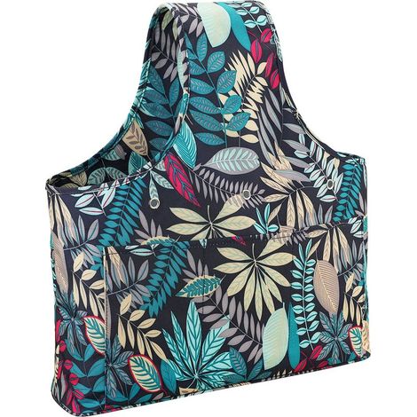 Sac de rangement pour tricot, sac à laine bleu grande capacité, sac portable