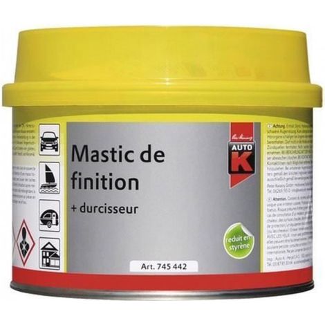 Mastic De Finition - 250 G - Jaune - Facile À Appliquer - Pour Réparation De Petites Irrégularités (1/2)