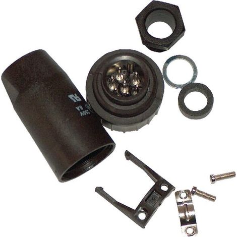 Fiche 7 pôles mâle AMPHENOL AMHT3104001 (1/2)