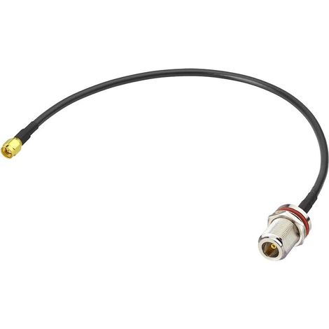 Male to N Female Bulkhead Mount RG58 Coaxial Adapter Cable 1 feet 30cm Compatible with 4G LTE Wireless Router Gateway Cellular RTL SDR USB ADS-B Receiver (1/4)