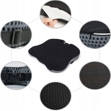 Coussin de chaise, coussin triangulaire de siège, coussin de siège en mousse à mémoire de forme, coussin de siège auto, Étiquette (1/5)