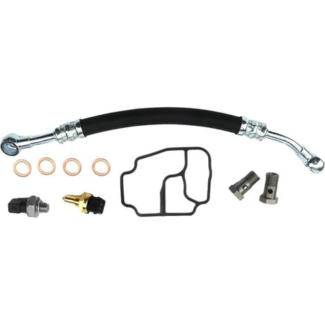 Kit de joint d'étanchéité du boîtier de filtre à huile moteur, joint de boîtier de filtre à huile compatible avec E46 E39 E53 E85 325Ci 530i X5 Z3, 11361705532 (1/5)
