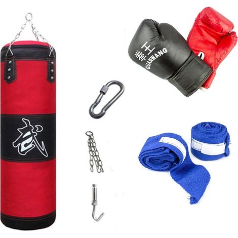 Kit de boxe complet 10749 avec des gants  sac et un crochet pour entraînement