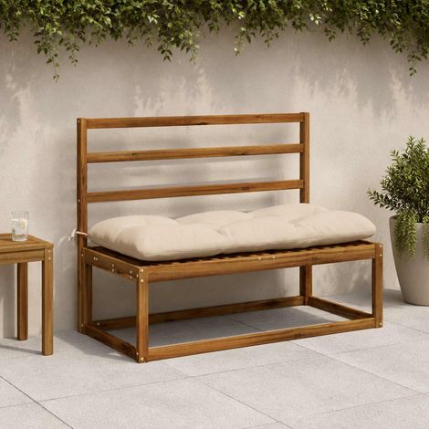 vidaXL Coussin de banc VIANEN 100 % polyester Crème 110 x 50 x 12 cm (1/5)