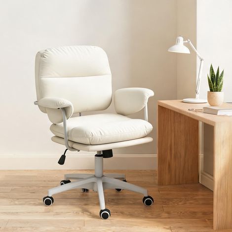 Chaise de bureau en similicuir mousse 65 x 64 x 98 cm (1/5)