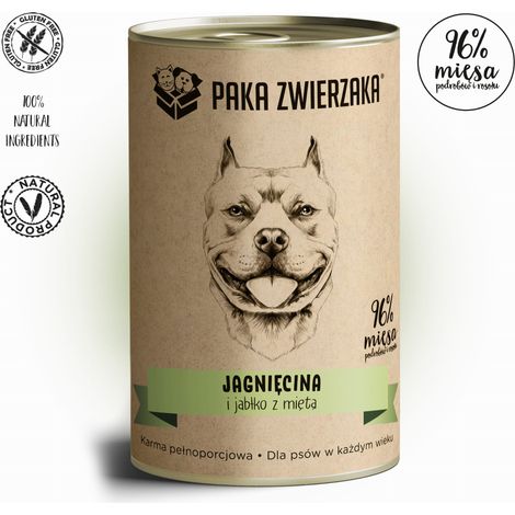 Animal Paka Agneau et Pomme à la Menthe 400g