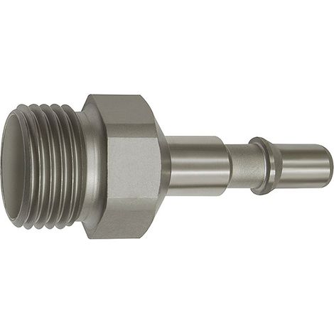 Riegler Nippel für Kupplungen NW 6, ISO 6150 C, Edelstahl, G 1/8 AG (1/2)