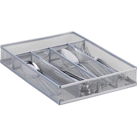 range-couverts Mailles5 X 23,5 X 31,7 Cm, Argent Acier Mtal Bote  Couverts Bac  Couverts