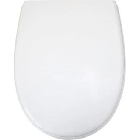Abattant adulte pour WC – Compatible PORCHER Veneto – Fibre de bois MDF – Fixation par charnières – Dimensions 43.5 x 33 x 4.8 cm – Espinosa (1/5)