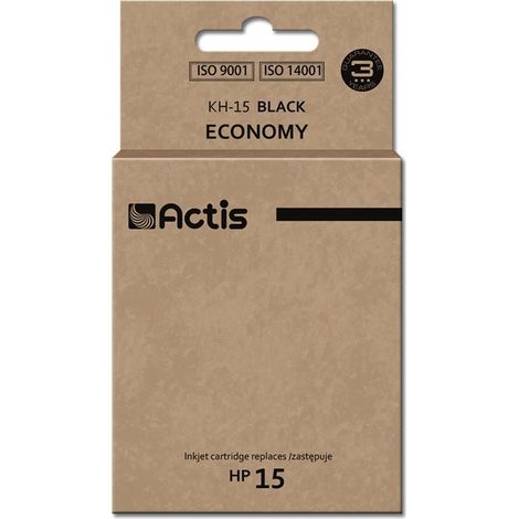 ACTIS KH-15 - Ersatz-Tintenpatrone HP 15 C6615N, schwarz, 44ml