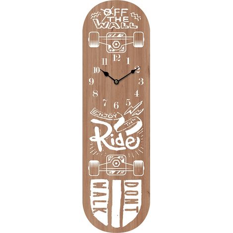 Signes Grimalt Orologio da muro adorno  Orologi marroni surf murali da parete 4x20x70cm 28582
