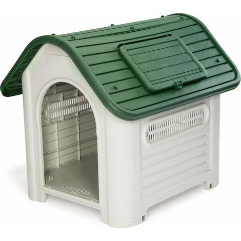 Orby - Cuccia per animali domestici in resina. Cuccia da esterno per cani e gatti di taglia media. 72x87 cm. Made in Italy.