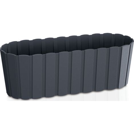 Langer Balkonkasten anthrazitfarben, Boardee Case 38 cm (1/2)