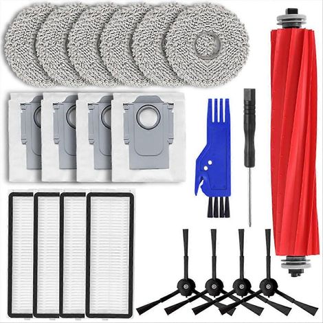 Ersatzteile für Roborock Qrevo Maxv/Qrevo Pro/Qrevo S, Ersatz-HEPA-Filter für die Hauptseitenbürste