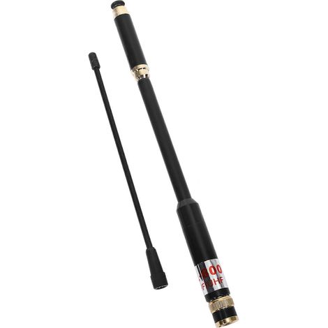 Antenne télescopique AL800 UHF/VHF BNC haute qualité pour radios portables Kenwood TK-208/TK-308 et talkie-walkie Icom IC-V85 (1/5)