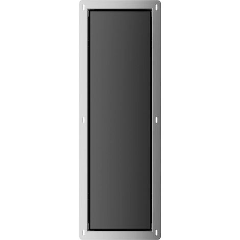 Balneo Armoire encastrée pour brosse WC gauche verre noir 68,2×23,2×15 cm (1/5)