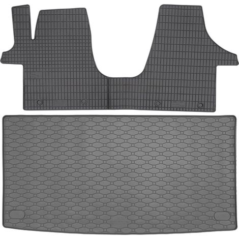 Tapis de coffre RIGUM 437058 + tapis de sol GEYER 809/1C - VW T5 VAN 2003-05.2015 (courts) AV2 avant - NON ASSEMBLÉS (1/5)