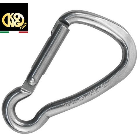 Mousqueton asymétrique inox A4 Haute résistance KONG - Diamètre: 6