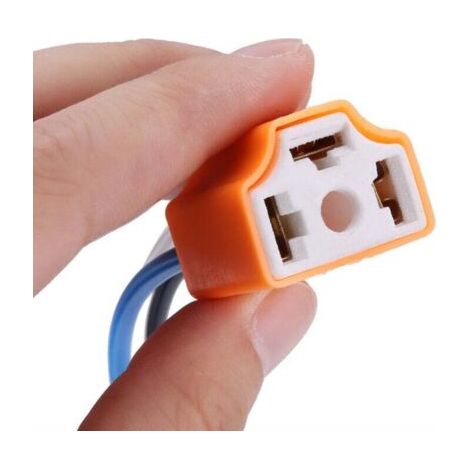Prise phare H4 femelle Connexion éclairage 2pcs, céramique/plastique, compatible 9003/HB2 Propriétaires de voitures (1/4)