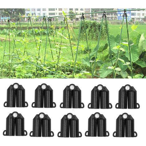 10PCS BFork Joint de connexion Tuteurs de jardinage Supports pour plantes grimpantes Connecteurs (diamètre intérieur 16 mm) (1/5)