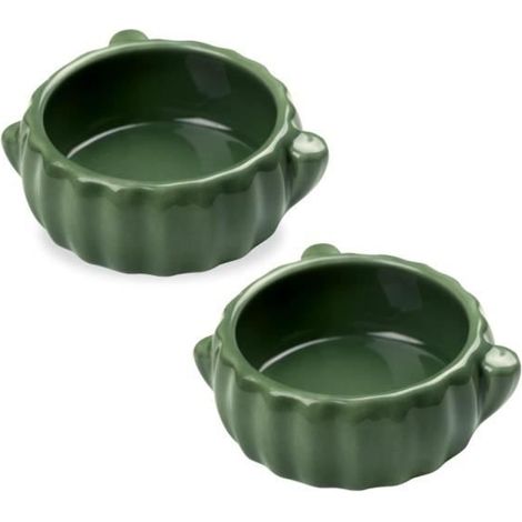 Gamelle en Céramique 2 PCS pour Hamsters, Anti-Mastication Gamelle pour Rongeur Oiseau, Accessoire de Cage