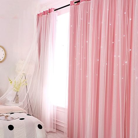 Rideau Occultant - Polyester - Style Nordique - Pour Chambre Et Salon - Sans Cordon - 1 Pièce (1/5)