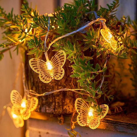 Led Guirlande Lumineuse,éclairage de Noël,Fairy Lights,Led Lumières de Fées de Papillons,pour L'Extérieur Intérieur Décoration pour Les Enfants (1/5)