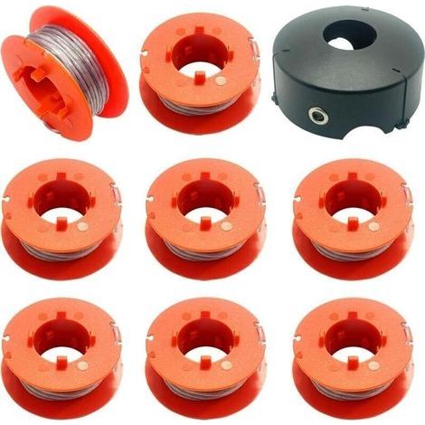 Garden FutureBobine et fil pour débroussailleuse Bosch - Automatique pour ART 23, 26, 30 - Référence F016800175 - Lot de 8 bobines + 1 capuchon - Performance optimale.