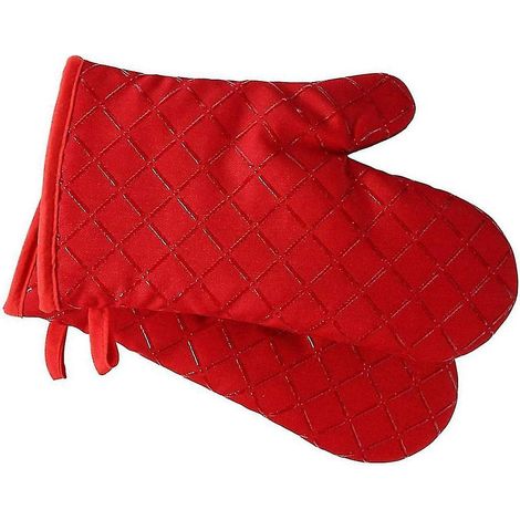 Surface en silicone antidérapante résistante à la chaleur et doublure douce en coton ROUGE (1/5)