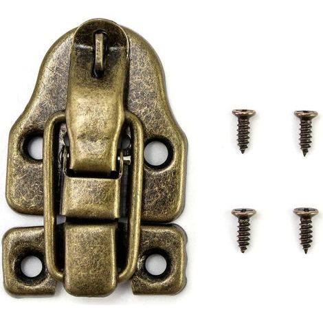 Loquet à bascule rétro, verrou ancien, serrures en bronze vintage pour J (1/4)