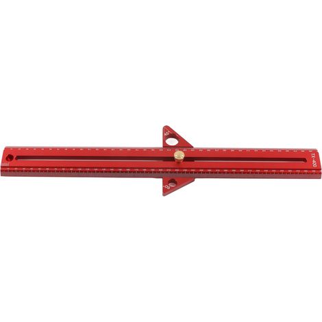 T-Nut-Lineal für Holzbearbeitung, multifunktional, Aluminium, tragbare Winkelmessung, 40 cm/15,7 Zoll (1/5)