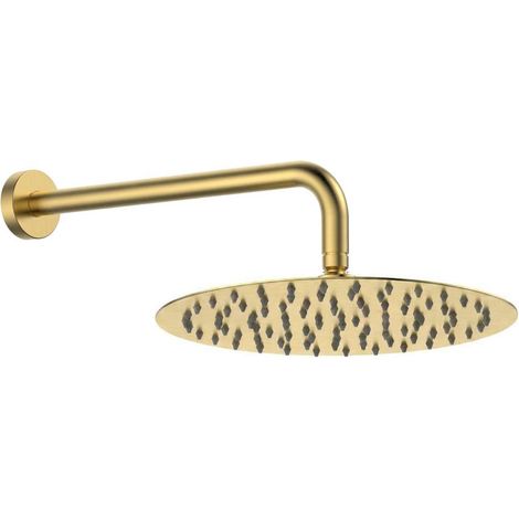 kielle Oudee I - Kopfbrause 246, Brausearm 360 mm, Gold gebürstet 20133SE16 (1/5)