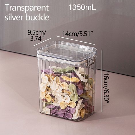 Boîte De Rangement Étanche - Récipient De Stockage Pour Céréales Et Aliments Secs - Usage Cuisine Et Bureau - 1 Pièce (1/5)