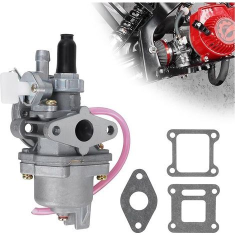 PZ13 Carburateur 13mm Carb pour 47cc 49cc Pocket Bike 2 Temps Moteur Mini Carb Quad ATV Moto Dirt Bike - Alliage de zinc amélioré (1/5)