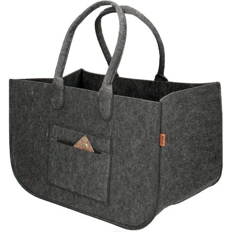 Borsa da casa XXL in feltro color antracite (1/5)