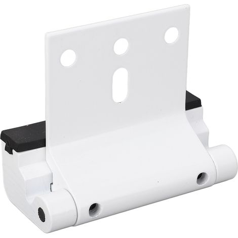 Verrou de sécurité pour porte d'entrée, résistant à 363 kg (800 lb), en alliage d'aluminium, avec système de sécurité enfant, pour chambre et garage, blanc. (1/5)