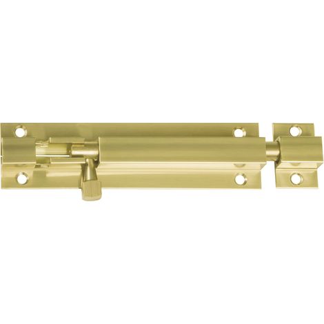 Goupille De Jante 40x26 mm Pour Les Portes Intérieures En Bois Bords Carrés Loquet Pour Salle De Bain, Chambre Ou Bureau Boulon De Sécurité Laiton Poli (1/3)
